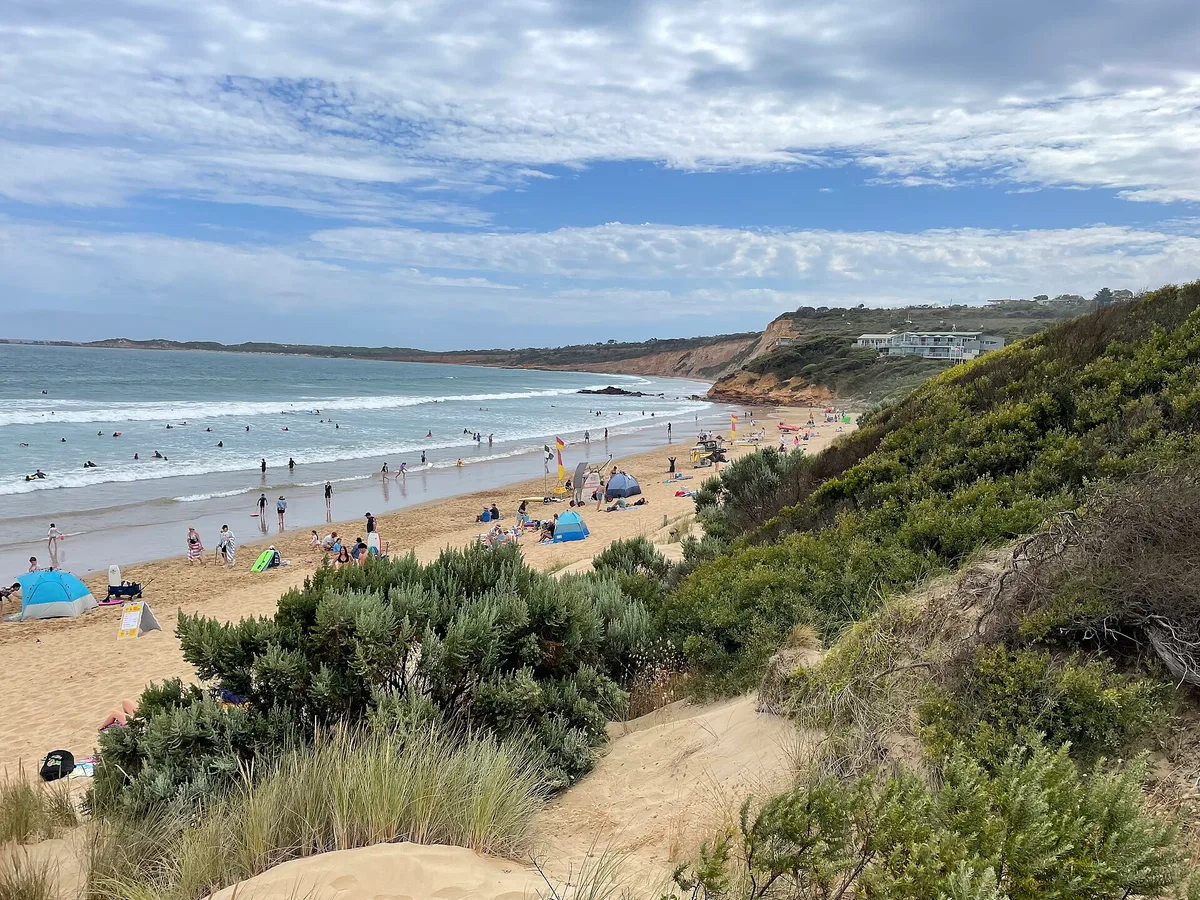 Plage d'Anglesea, Anglesea, Great Ocean Road, Australie