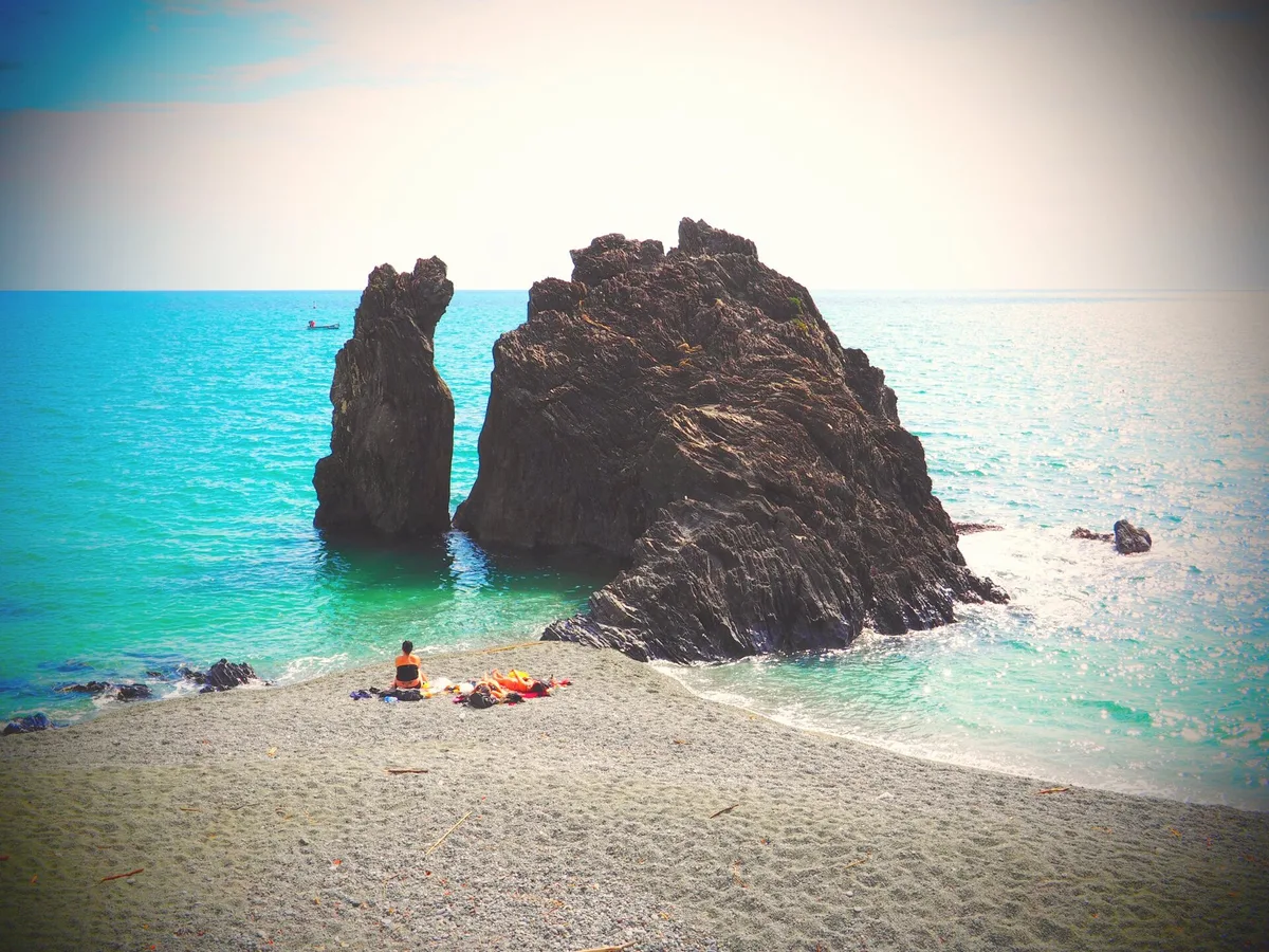 Plage de Monterosso, Monterosso al Mare, Liguria, Italie — 2