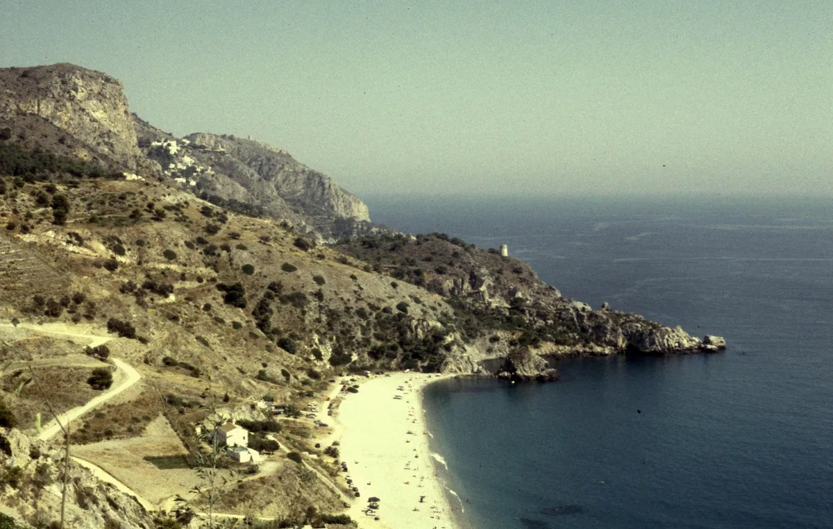 Maro-Cerro Gordo Beach, Nerja, Andalusia, Spain