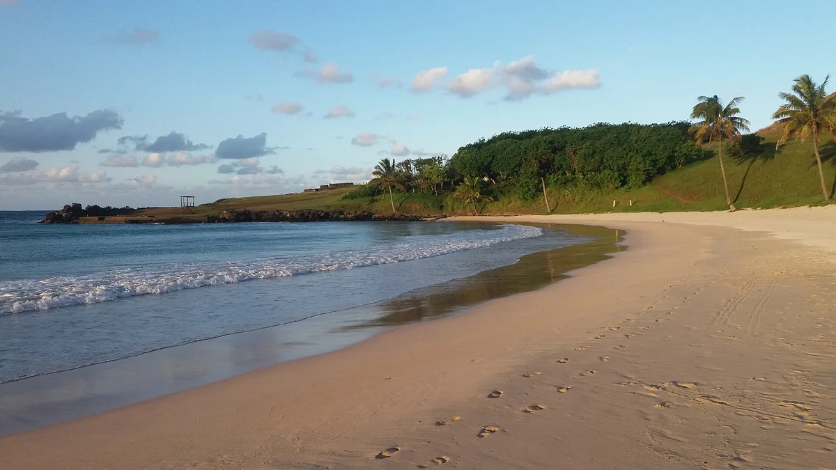 Plage de Hanga Rau, Isla de Pascua, Chilean Pacific, Chili — 2