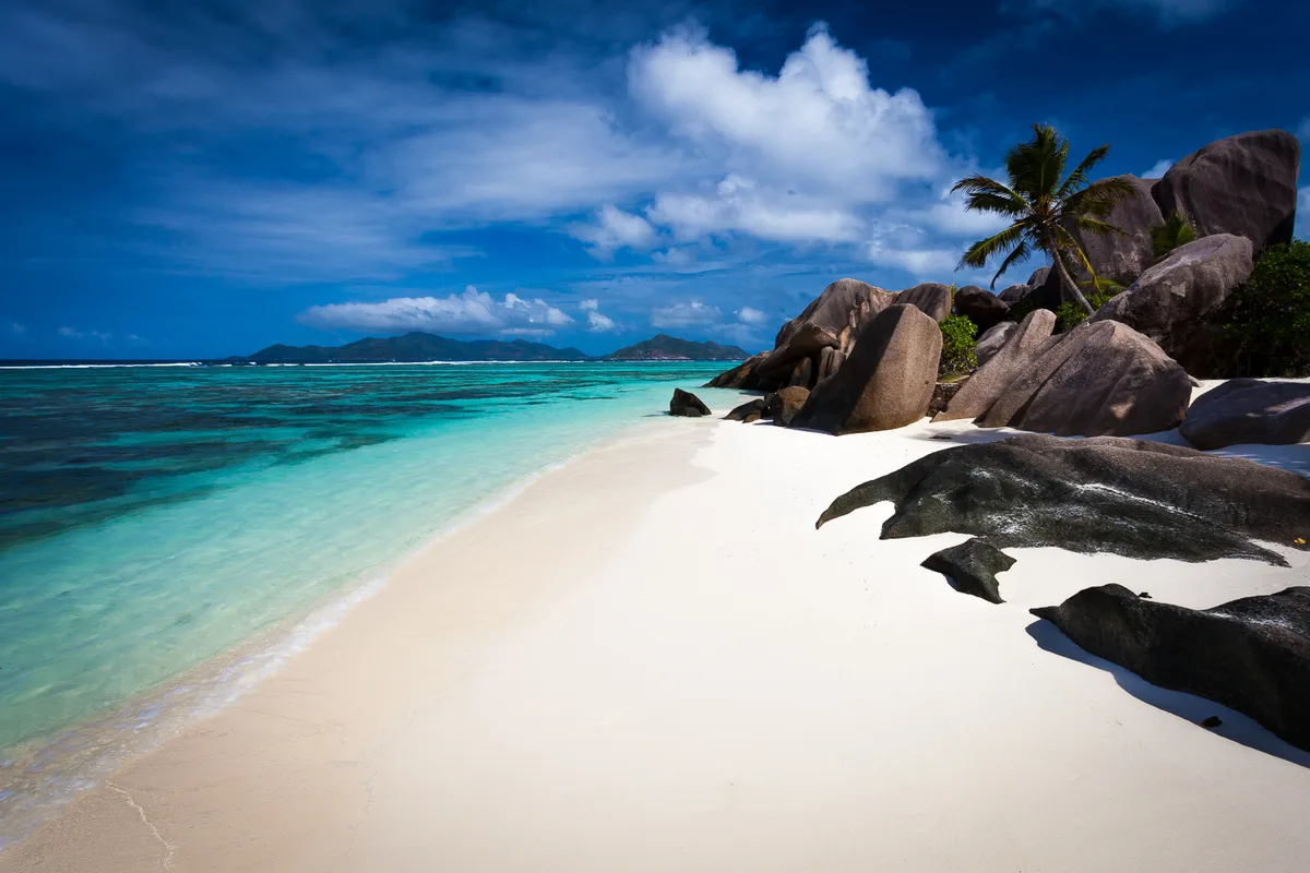 Plage de la Source d'Argent, La Digue, Seychelles Inner Islands, Seychelles