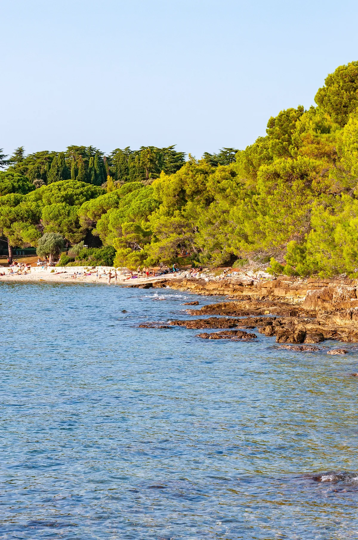 Plage de Zlatni rt, Rovinj, Istria, Croatie — 2