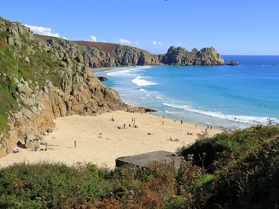 Praia de Porthcurno, St Levan, British Coast, Reino Unido — 4