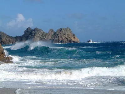 Praia de Porthcurno, St Levan, British Coast, Reino Unido — 6