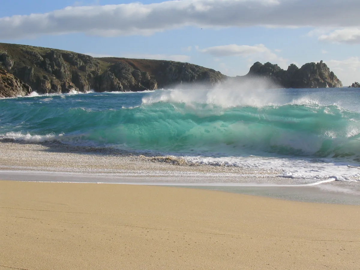 Praia de Porthcurno, St Levan, British Coast, Reino Unido — 2