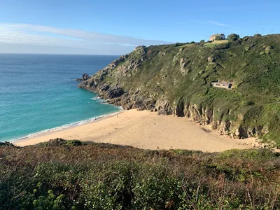 Praia de Porthcurno, St Levan, British Coast, Reino Unido — 5