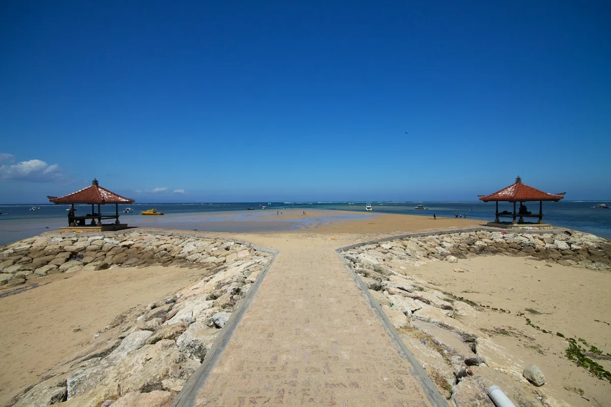 Plage de Sanur, Sanur, Lesser Sunda Islands, Indonésie