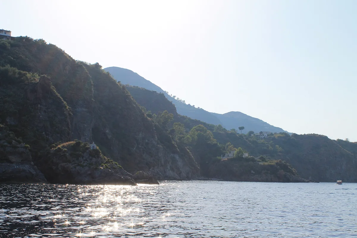 Plage de la Forbice, Lipari, Sicily, Italie — 2