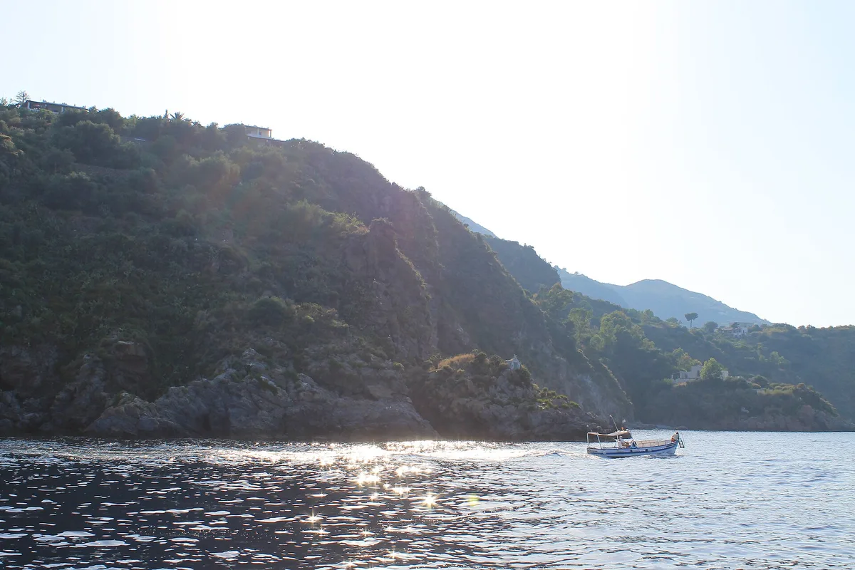 Plage de la Forbice, Lipari, Sicily, Italie — 3