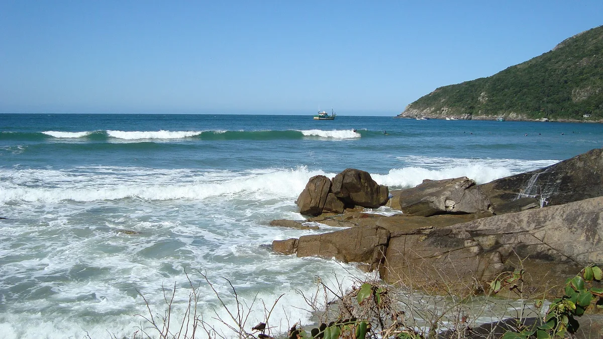 Plage du Matadeiro, Florianópolis, Brazilian Atlantic, Brésil — 3