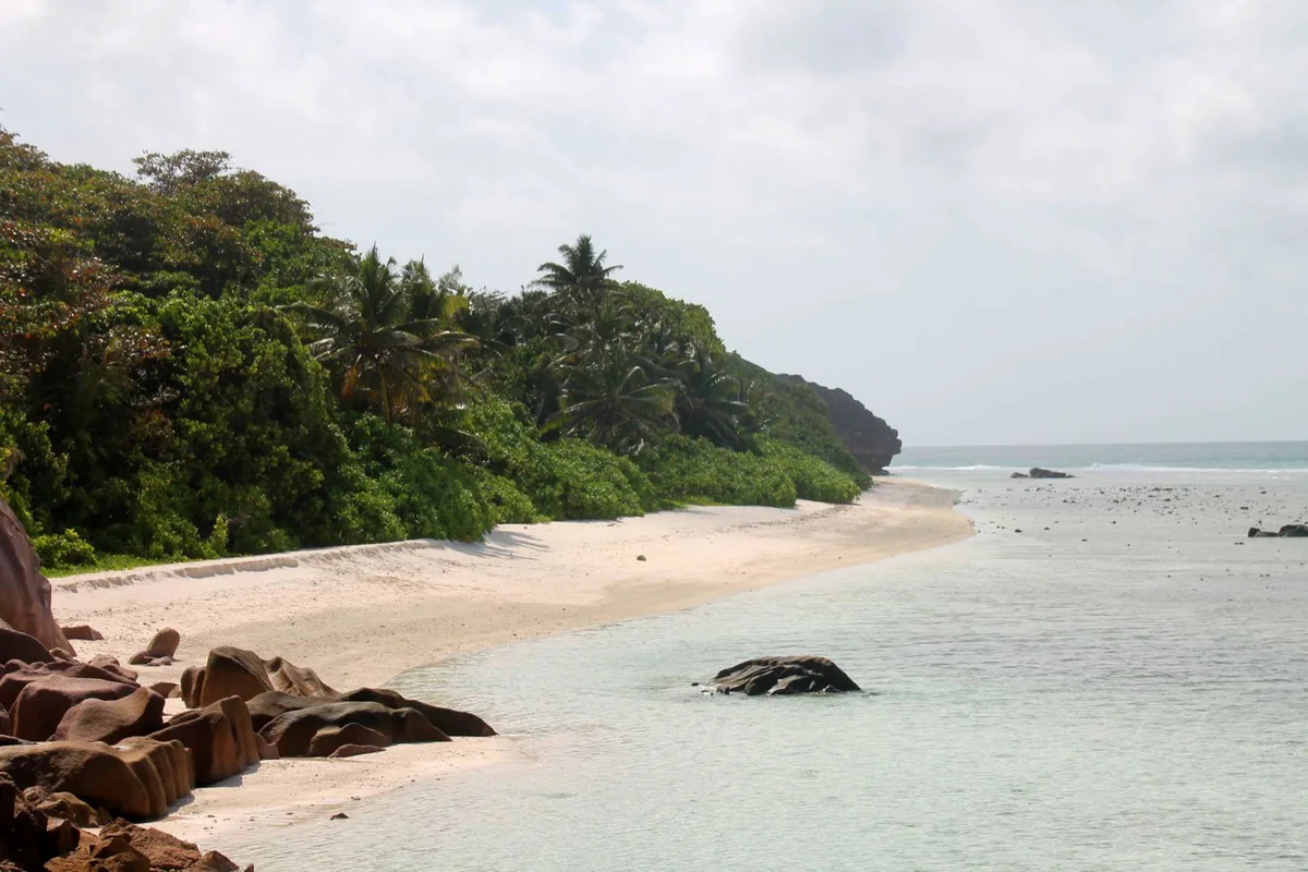 Plage Anse Grosse Roche, La Digue, Seychelles Inner Islands, Seychelles — 5