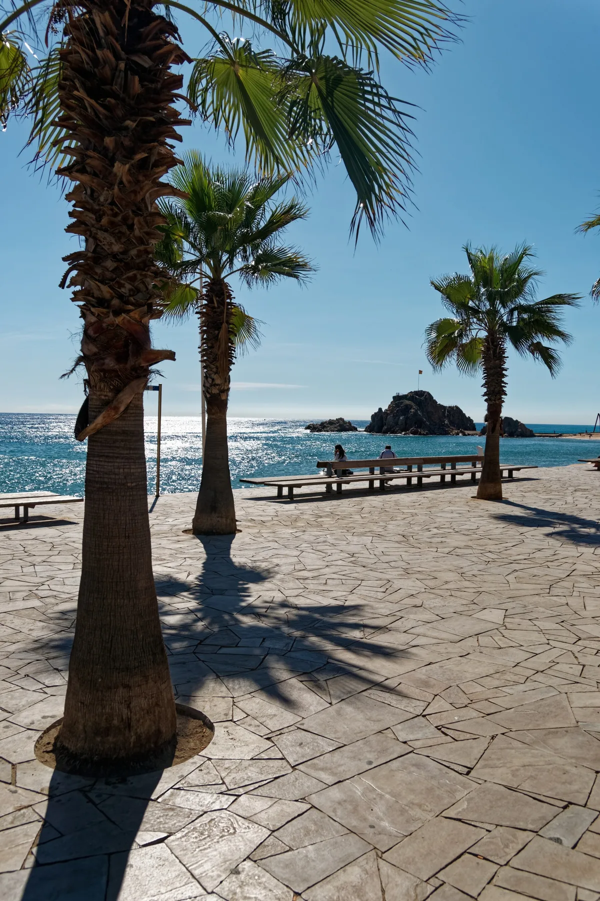 Playa de Blanes, Blanes, Catalonia, España — 2
