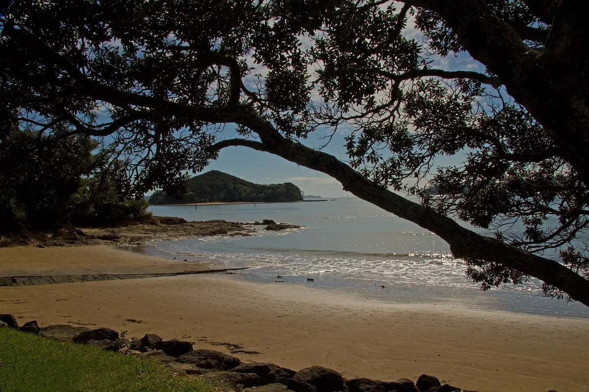 Playa de Te Haumi, Waitangi, Northland, Nueva Zelanda — 2