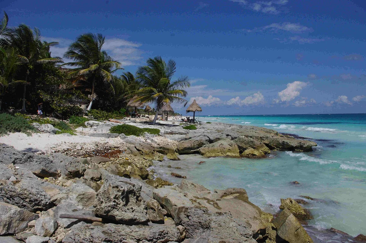 Caleta Tankah, Tulum, Yucatan Caribbean, México — 2