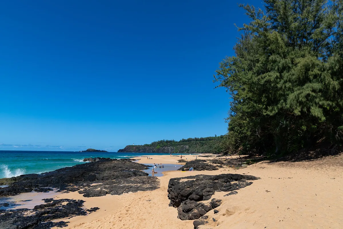 Kauapea-Strand, Kilauea, Hawaii, Vereinigte Staaten — 5