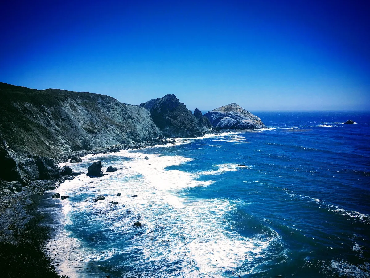 Plage de Willow Creek, Lucia, Monterey County, California Coast, États-Unis