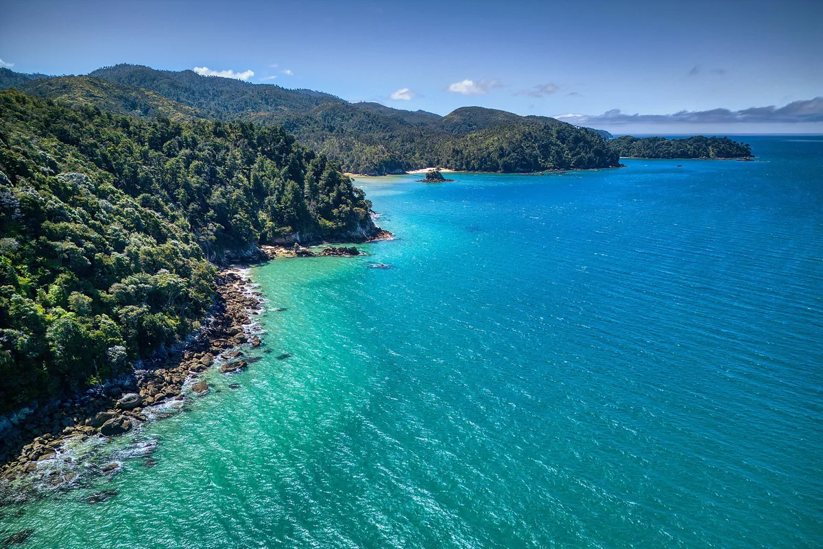 Playa de Anchorage, Tasman District, Nelson-Tasman, Nueva Zelanda