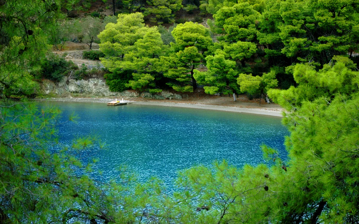 Poros-Strand, Ionian Islands, Griechenland