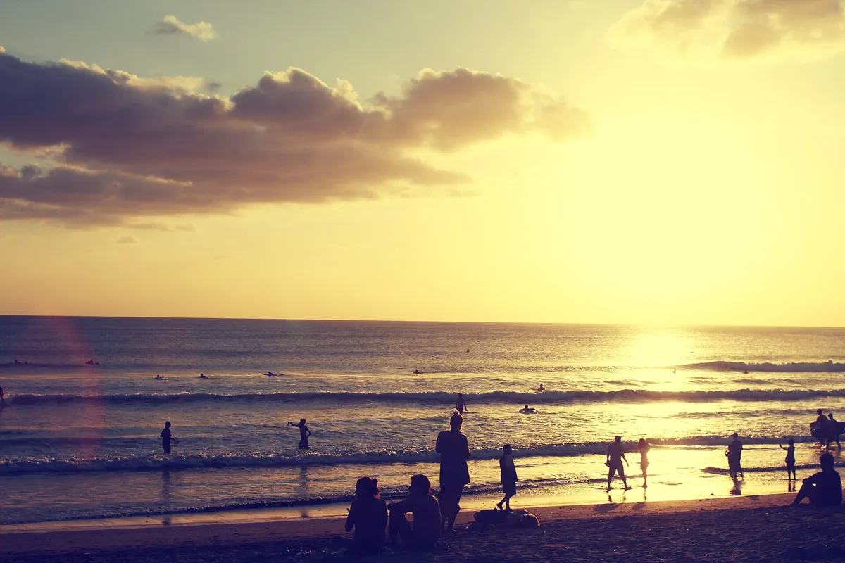 Kuta-Strand, Kuta, Lesser Sunda Islands, Indonesien