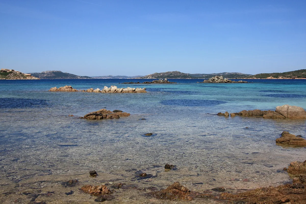 Playa de Cala Andreani, La Maddalena, Sardinia, Italia — 2