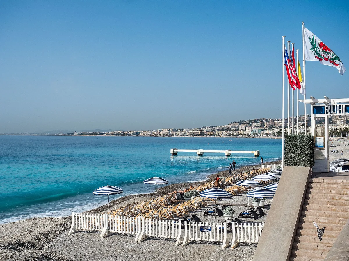 Plage de Carras, Nice, Provence-Alpes-Côte d'Azur, France — 2