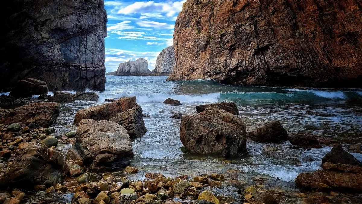 Praia do Silencio, Cudillero, Asturias, Espanha