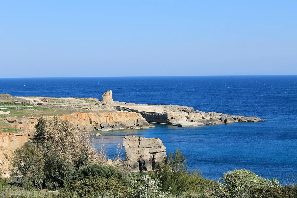 Plage de Porto Miggiano, Santa Cesarea Terme, Puglia, Italie — 2