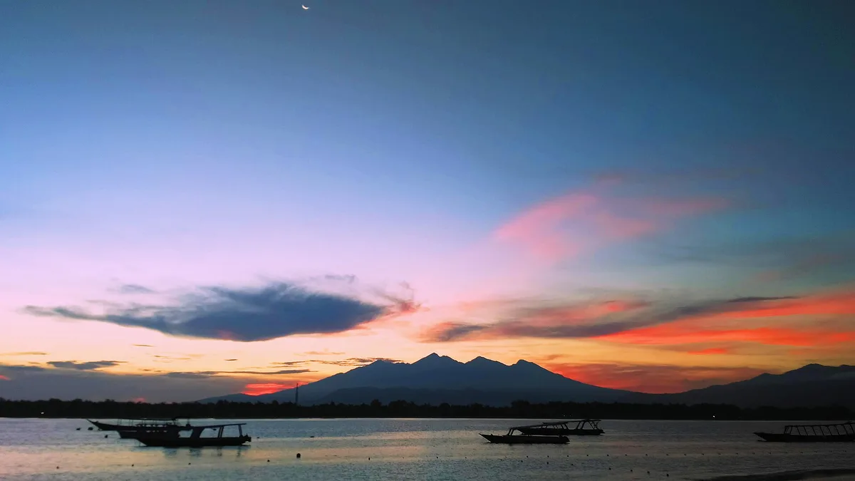 Plage de Timur Gili Meno, Gili Indah, Lesser Sunda Islands, Indonésie — 2