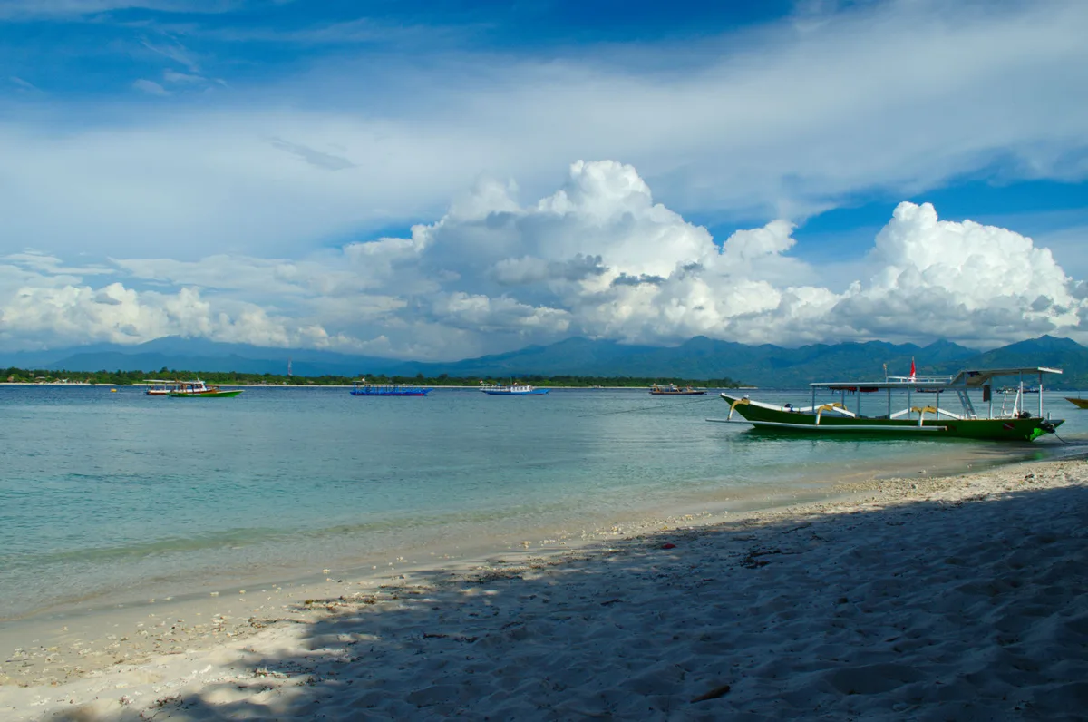 Plage de Timur Gili Meno, Gili Indah, Lesser Sunda Islands, Indonésie — 4