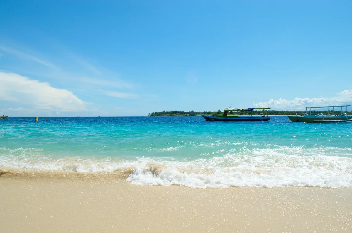 Plage de Timur Gili Meno, Gili Indah, Lesser Sunda Islands, Indonésie — 3