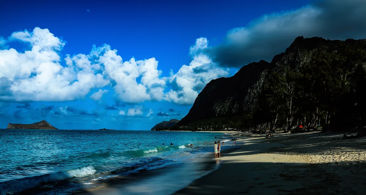 Parc de Plage Waimanalo, Waimanalo, Hawaii, États-Unis