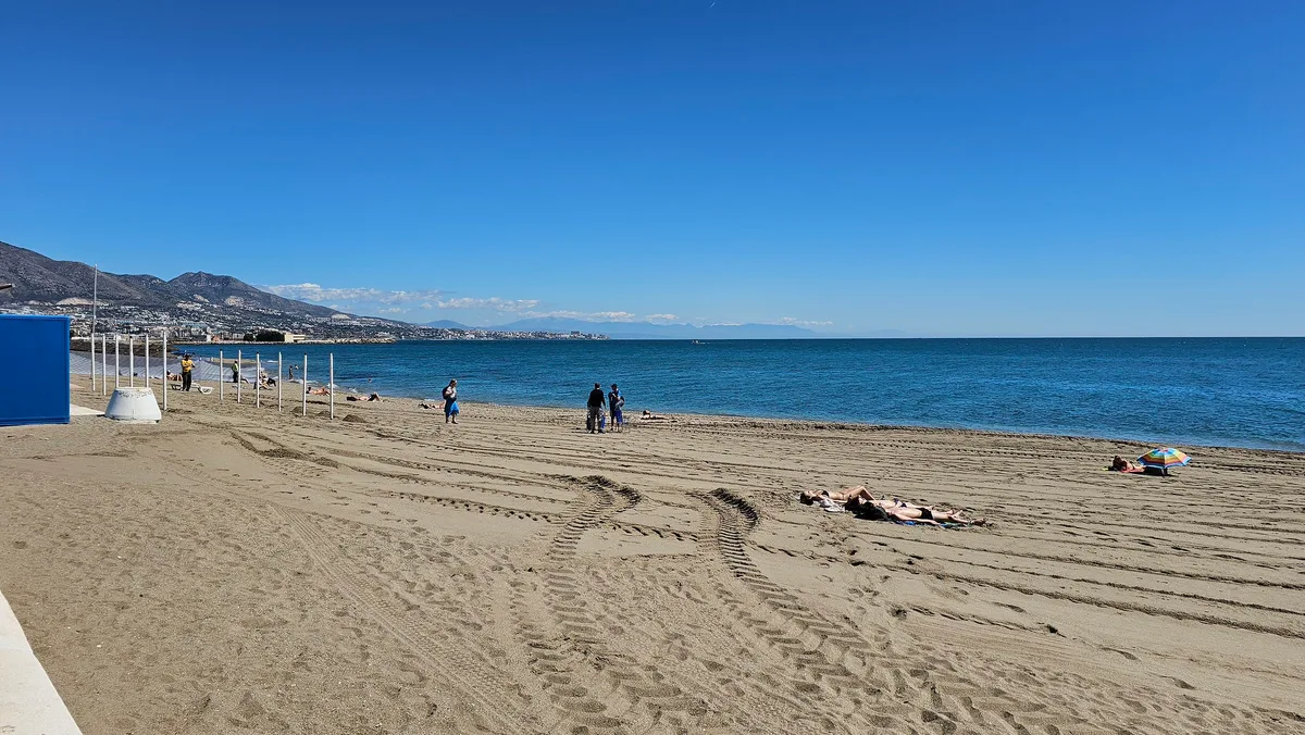Plage de Santa Amalia, Fuengirola, Andalusia, Espagne