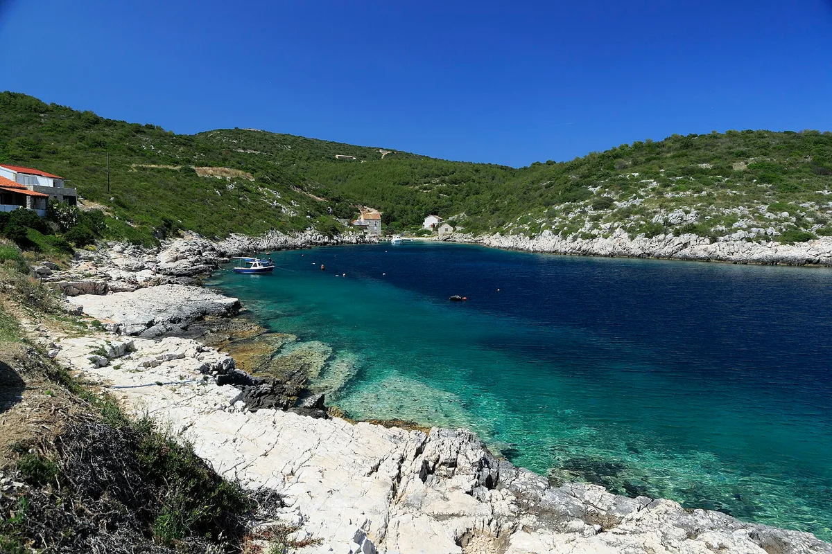 Playa de Rukavac, Vis, Dalmatia, Croacia — 4