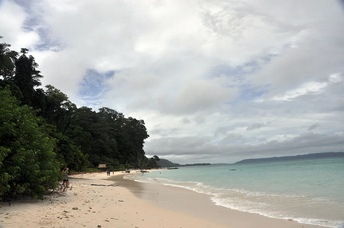 Playa de Kala Patthar, Swaraj Dweep, Andaman and Nicobar Islands, India — 2