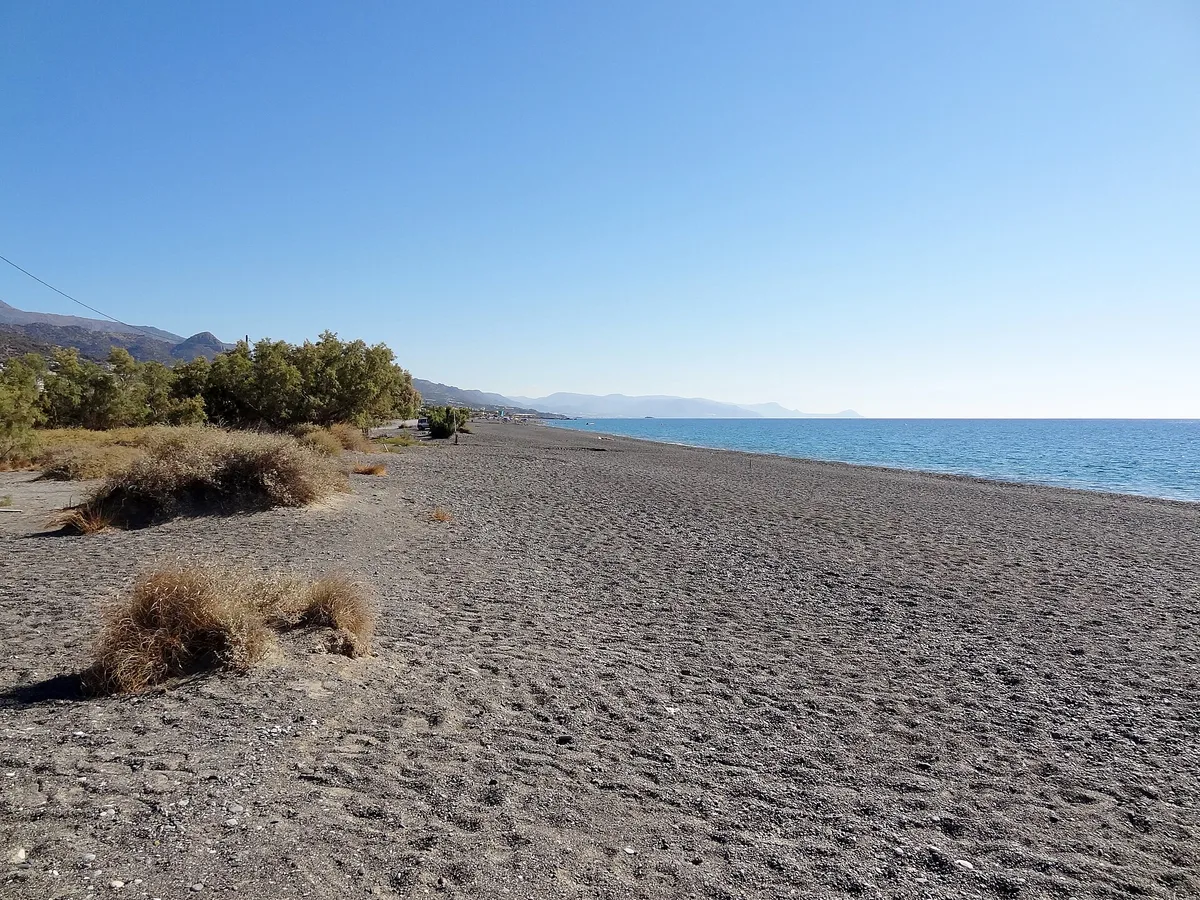 Plage de Koutsounari, Ierapetra, Crete, Grèce