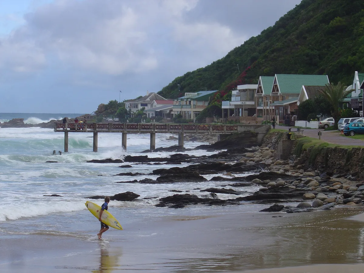 Plage de Victoria Bay, George, Garden Route, Afrique du Sud