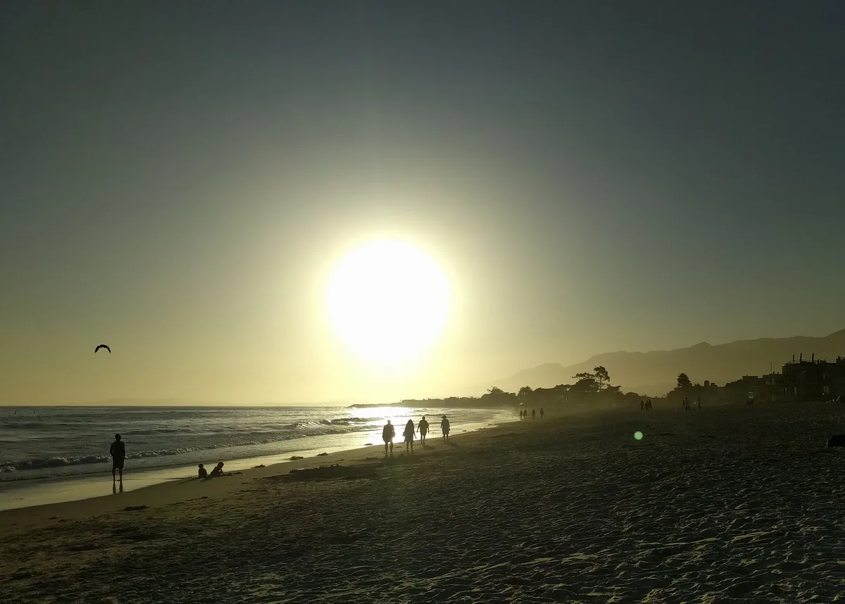 Carpinteria State Beach, Carpinteria, California Coast, États-Unis