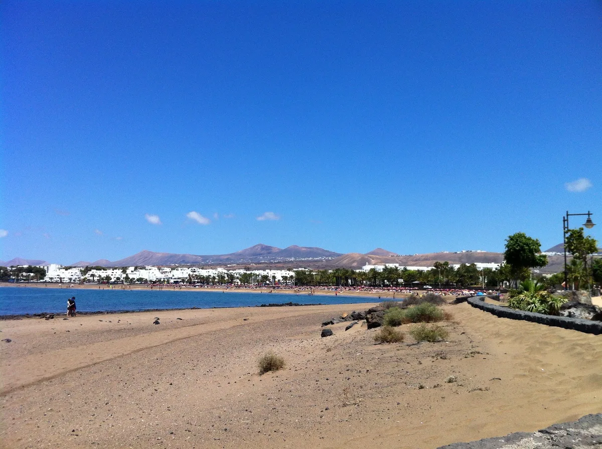 Plage des Pocillos, Tías, Canary Islands, Espagne — 4