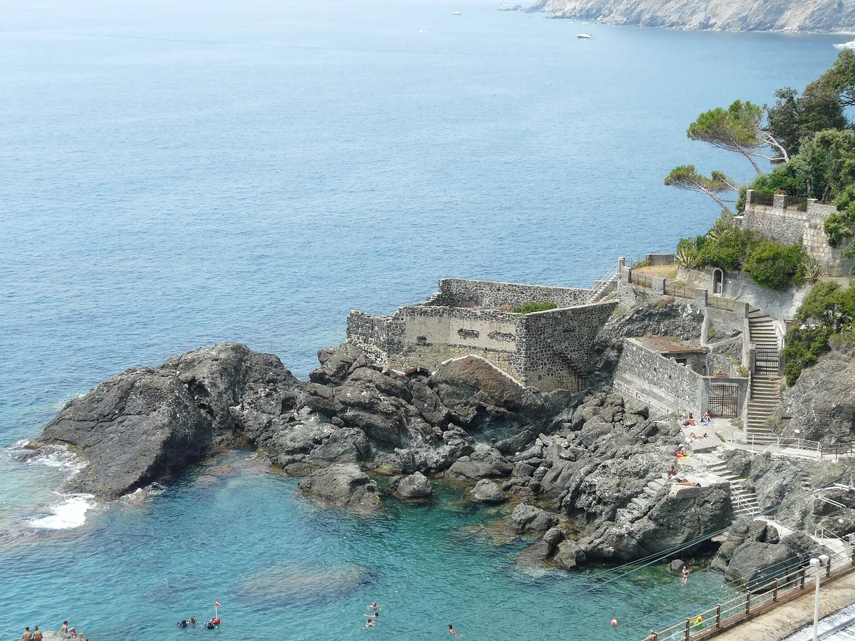 Plage de Framura, Framura, Liguria, Italie