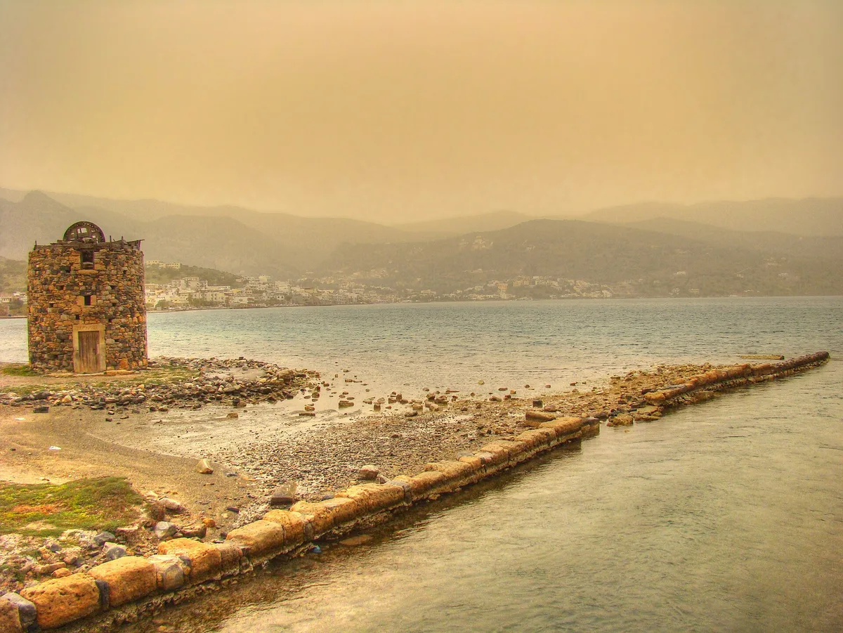 Plage d'Elounda, Agios Nikolaos, Crete, Grèce — 5