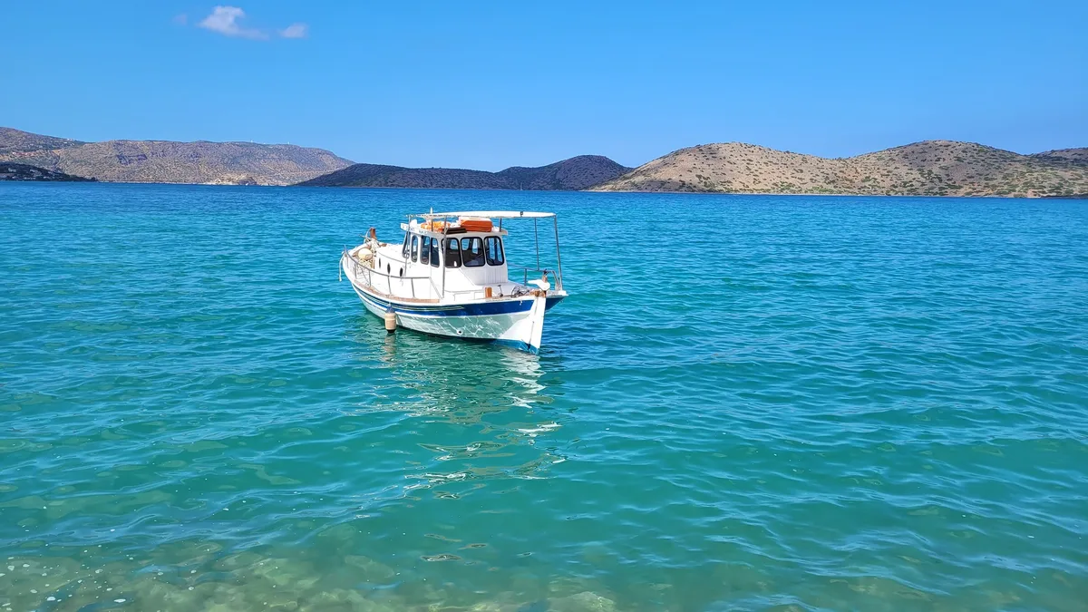 Plage d'Elounda, Agios Nikolaos, Crete, Grèce — 4