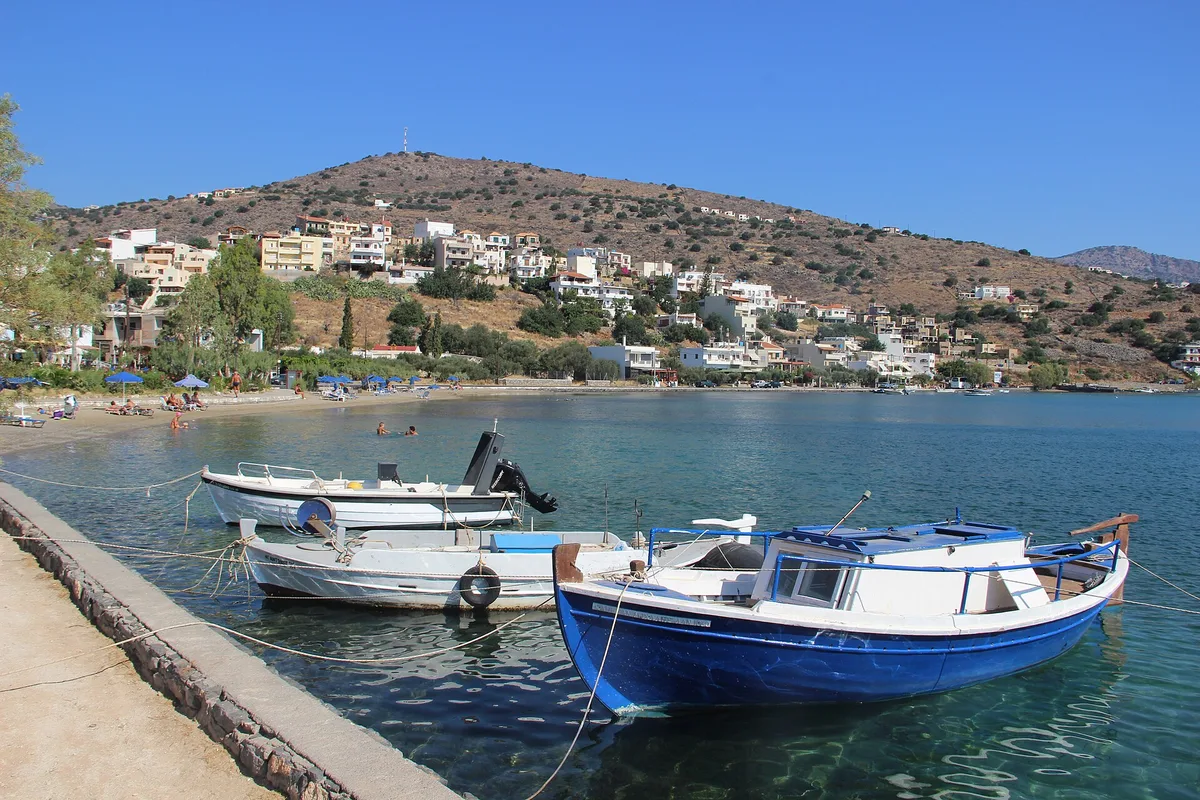 Plage d'Elounda, Agios Nikolaos, Crete, Grèce — 3