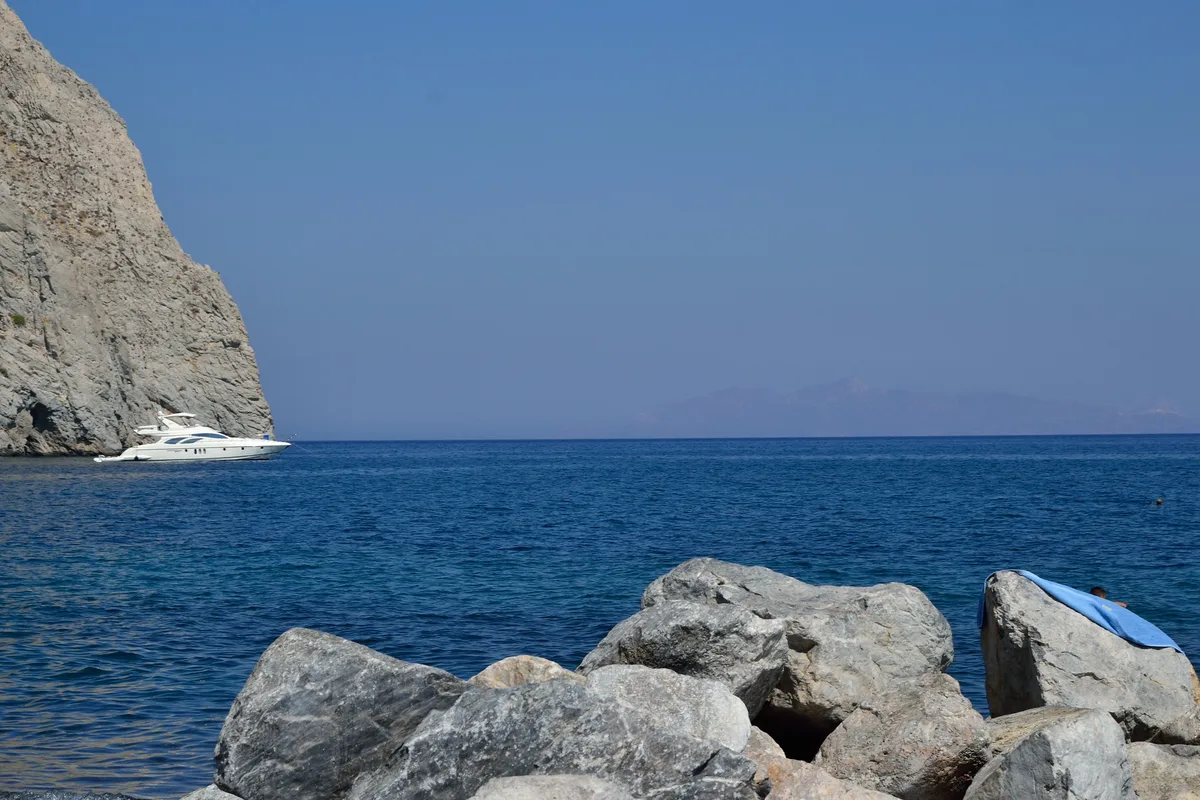 Playa de Perissa, Cyclades, Grecia — 3