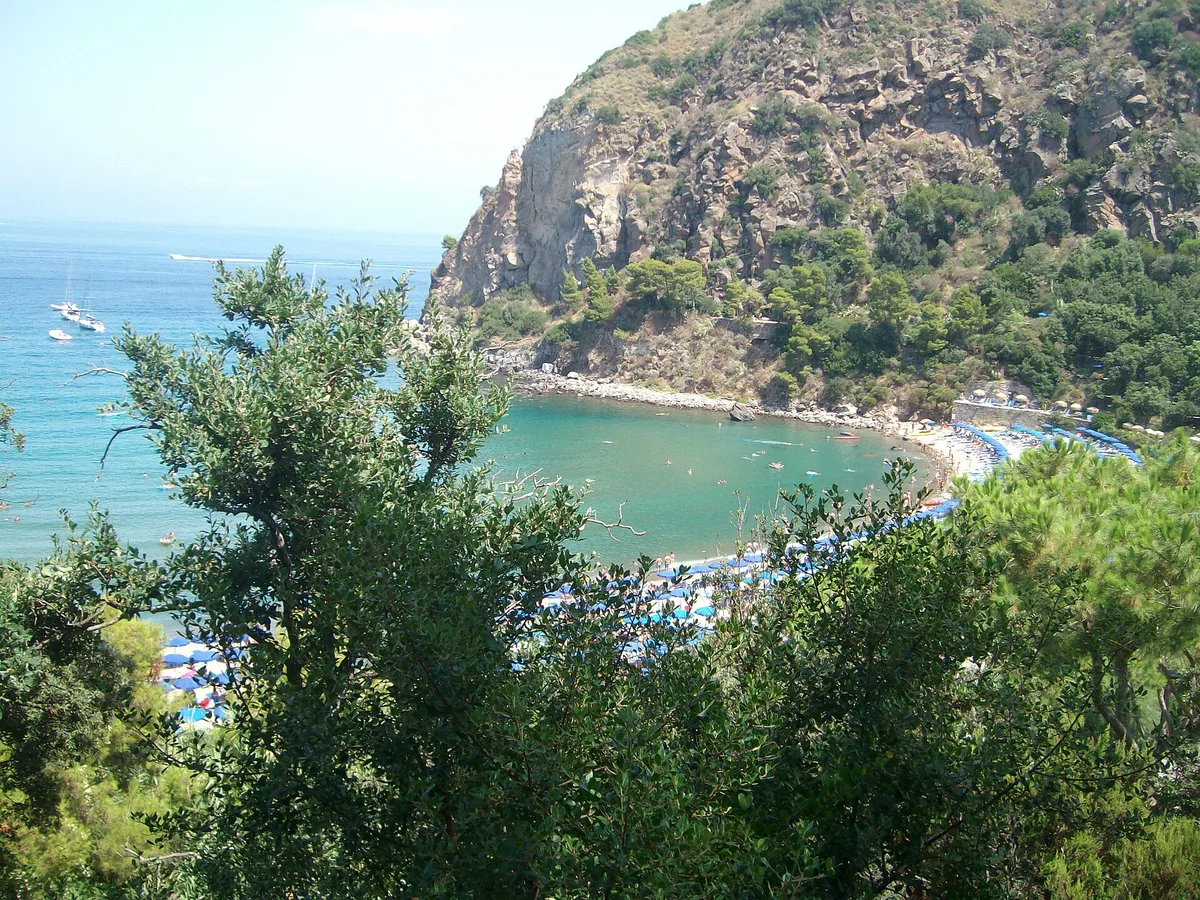 Plage de San Montano, Lacco Ameno, Campania, Italie