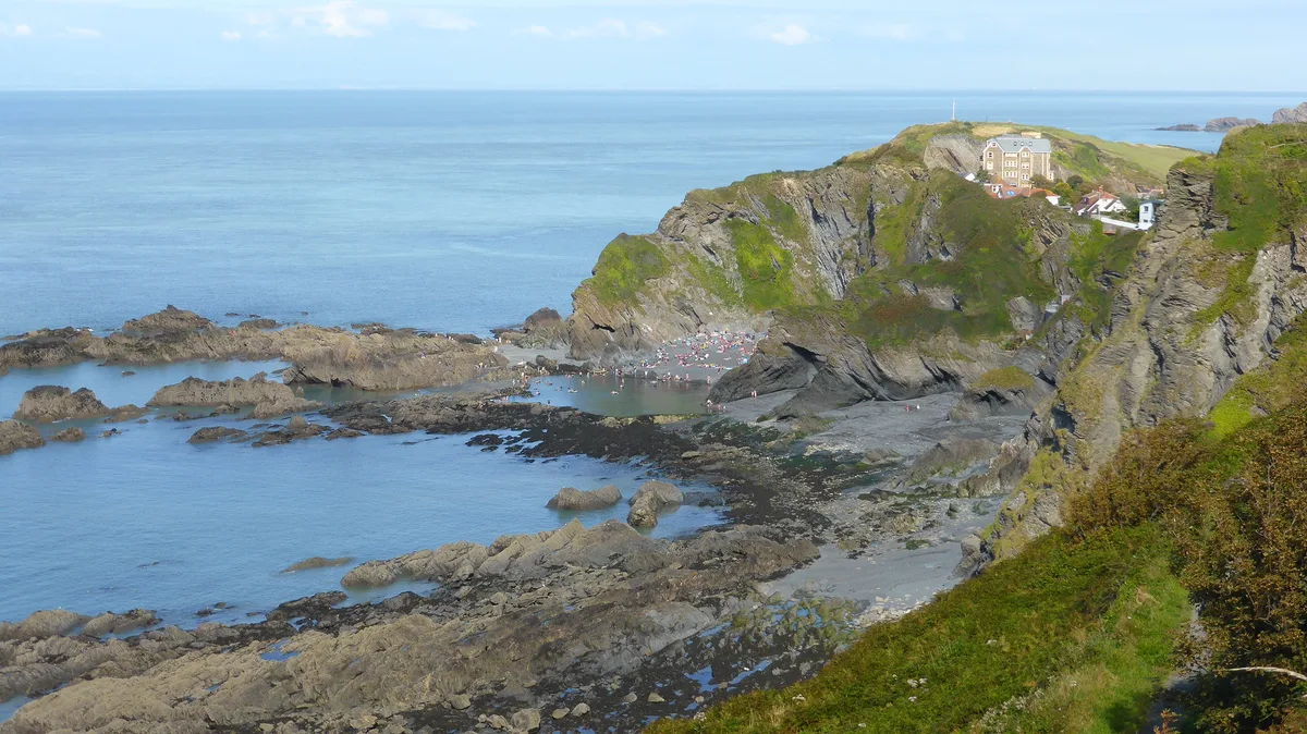 Tunnels Beaches, Ilfracombe, British Coast, Regno Unito — 4