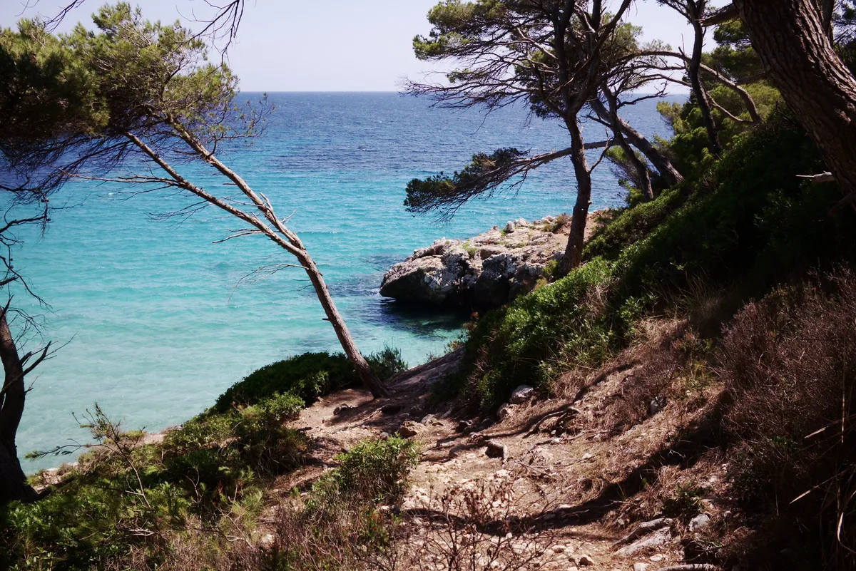 Plage de Trebalúger, Es Migjorn Gran, Balearic Islands, Espagne — 2