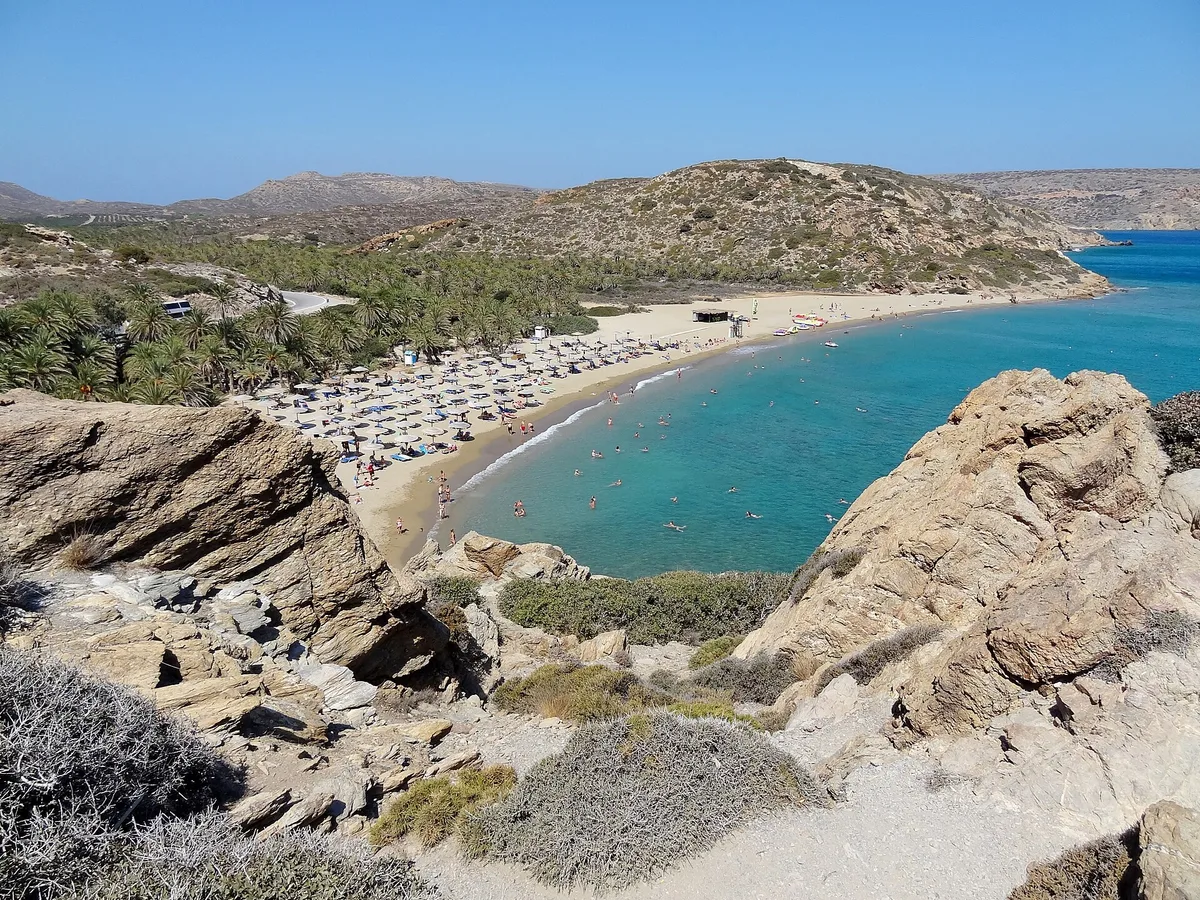 Plage de Vai, Siteia, Crete, Grèce — 3
