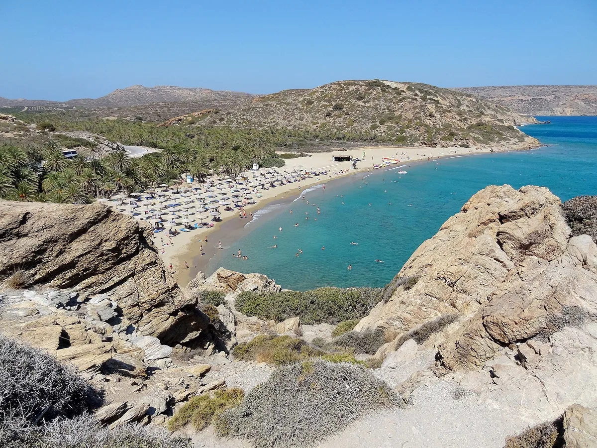 Plage de Vai, Siteia, Crete, Grèce — 4