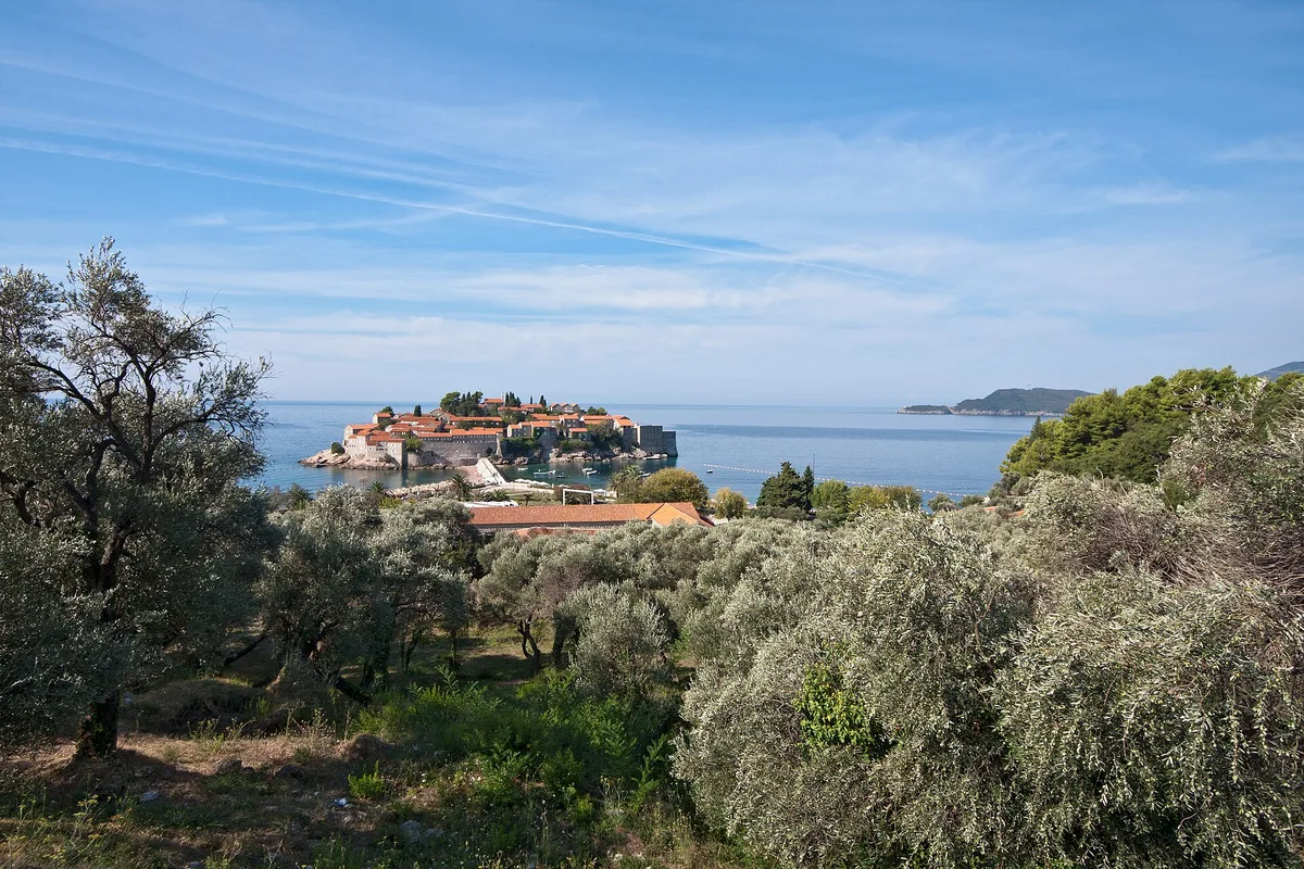 Sveti Stefan-strand, Budva, Adriatic Coast, Montenegro — 5