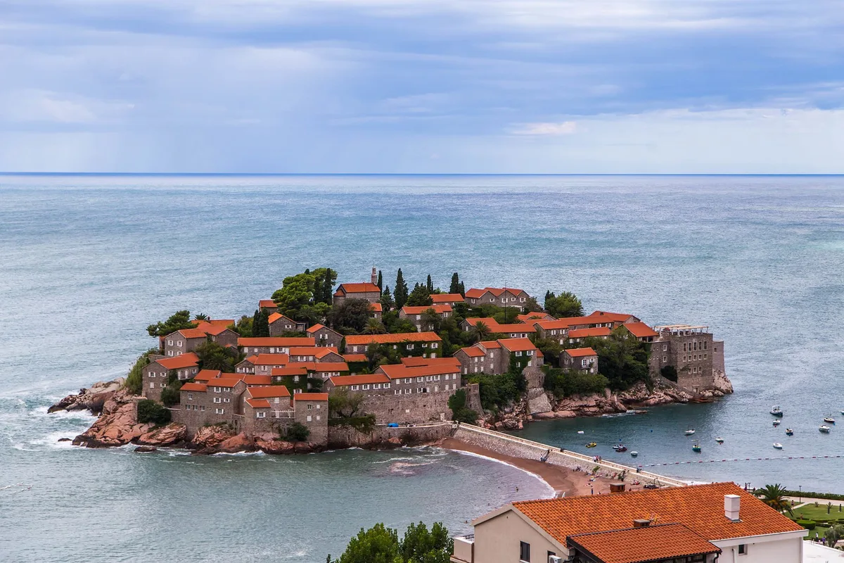 Sveti Stefan-strand, Budva, Adriatic Coast, Montenegro — 3